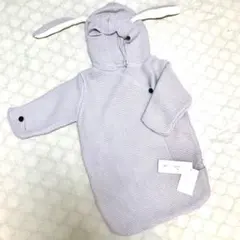 韓国子供服　angou うさぎ耳ニットおくるみ