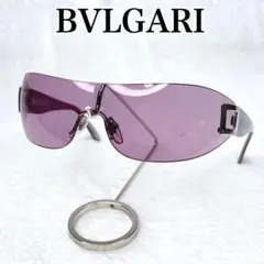 BVLGARI ブルガリ シールドサングラス リムレス パープル Y2K 希少のサムネイル