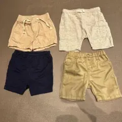 ブランド　ベビー半ズボン　4点セット　まとめ売　70-80cm