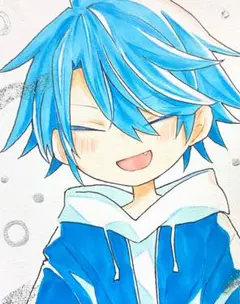 【手描きイラスト】爽やか(オリジナル創作キャラ)