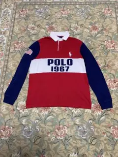 ポロラルフローレンCUSTOM SLIM FIT ラガーシャツ　L