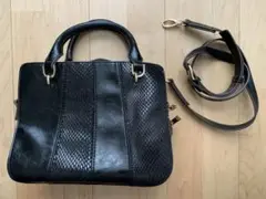 ジーナシス　ハンドバッグ　ショルダー紐付き