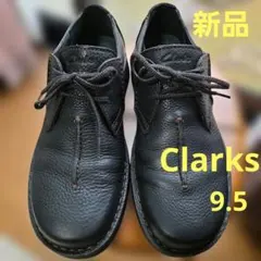 ✨新品　Clarks クラークス レザーシューズ ブラックメンズ9.5　27.5のサムネイル