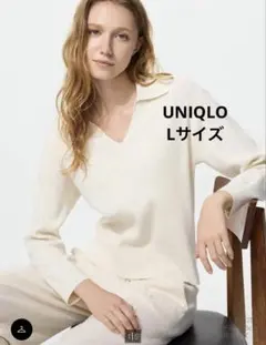UNIQLOウォッシャブルニットリブポロセーター