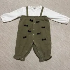 ロンパース　リボン　女の子ベビー