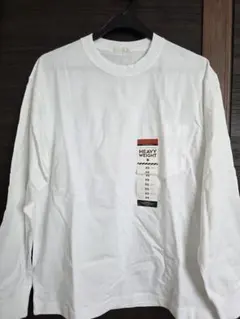 GU HEAVY WEIGHT 長袖ポケットTシャツ ホワイト XSのサムネイル