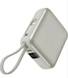 モバイルバッテリー 12000mAh 大容量 ２本ケーブル内蔵 PD対応急速充電