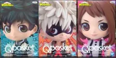 ヒロアカ　Qposket　デク　爆豪勝己　お茶子　フィギュア3体セット