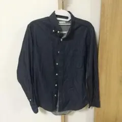 j*t様 ダークブルー ボタンダウン デニムシャツ S　GU