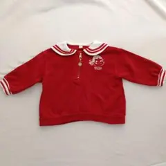 アプレレクール　ぺこちゃん　トレーナー　赤