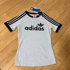 値下げ可☆アディダス XLサイズ スリムTシャツ 白 JC7705 完売品