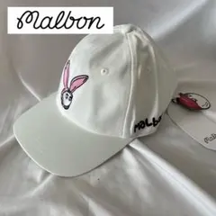 新品 マルボンゴルフ malbon golf 帽子 キャップ ホワイト