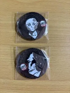 鬼滅の刃　ダイニング　お楽しみくじ　缶バッジ　 狛治・恋雪