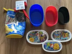 【新品・未使用】ポケモン 子ども用弁当箱、ペットボトルカバーセット