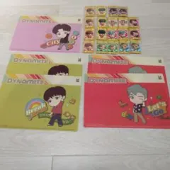 Tinytan　BTS   オリジナルペットボトルチャーム19個と下敷き5枚