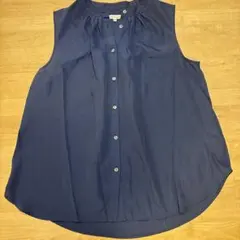 GLOBAL WORK ノースリーブ ネイビー M