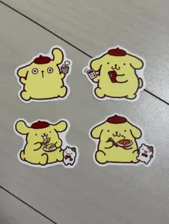 폼폼푸린 스시로 콜라보 픽 4장 세트
