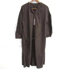 【未使用】レプシィム ワンピース 長袖 コットン100% F ブラウン