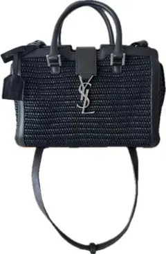 サンローラン YSL 2way ダウンタウンカバス ハンドバッグ 黒