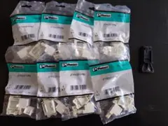 パンドウイット JFPAOSPTPMW CAT6埋込ジャックキット 8個セット