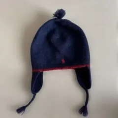 Polo Ralph Lauren ニット帽 ポンポン付き ネイビー41センチのサムネイル