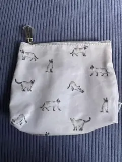 ジェラートピケ　gelato pique 猫プリントポーチ