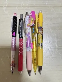 ディズニーキャラクター シャープペンシル5本セット