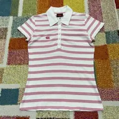 CANTERBURY ポロシャツ ホワイト×ピンク 半袖のサムネイル