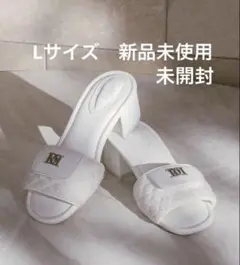 Darich ツイードフラットサンダル白　Lサイズのサムネイル