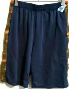 海外古着✨ネイビー・オレンジストライプ ハーフパンツ