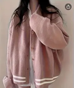 スクールカーディガン セーター ピンク レディース　トップス 学生 高校生