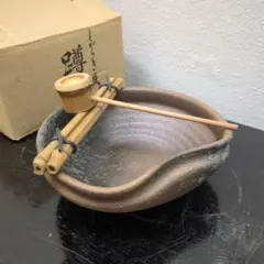 ミニ蹲　つくばい　セット　信楽焼　置物　茶道具　陶器　和風　飾り蹲のサムネイル