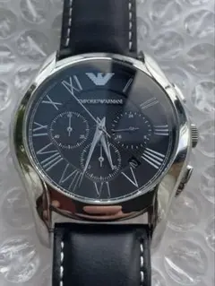電池交換済】エンポリオアルマーニ AR-1700 メンズ クロノグラフ 定番 