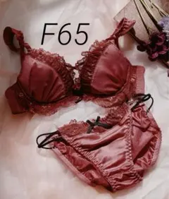 ノーザリー　フェミニンサテンクロス ブラジャー＆ショーツセット　F65のサムネイル