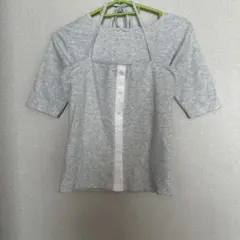 しまむら　2セット　ホルターネック半袖Tシャツ ライトグレー