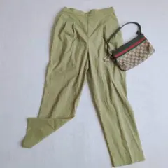 グローバルワーク◇ツータックテーパードパンツ スラックス カラーパンツ M