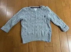 Polo Ralph Lauren グレー ケーブルニットセーター