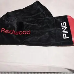 《美品》PING Redwood パター用 ヘッドカバー ブラック レッドのサムネイル