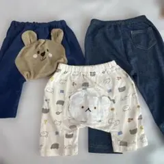 トップバリュー　ベビー服 ボトムス 3点セット