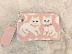 ラブラリーバイフェイラー　L字ポーチ　　モフモフネコチャン