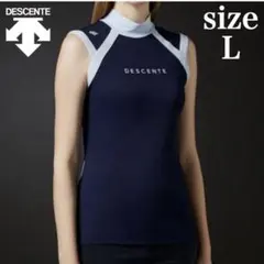 DESCENTE GOLF デサントゴルフ モックネック　ノースリーブ　シャツ