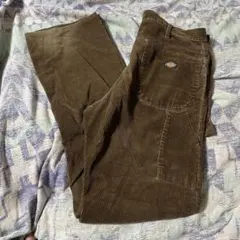 USA製Dickes ディッキーズ　ブラウン コーデュロイペインターパンツ