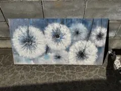 タンポポ アートパネル キャンバス地 インテリア