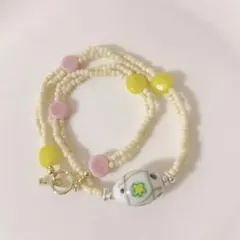 no.76／a'moureve ビーズネックレス