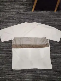 【美品】　GU　ストライプ 半袖Tシャツ　メンズMサイズ