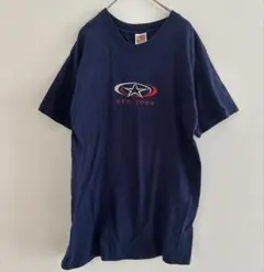 フルーツオブザルーム Ｔシャツ クルーネック 半袖 ロゴ M 紺 綿 ストリート