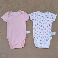 ユニクロ ベビー肌着 半袖ロンパース 2枚セット 80cm