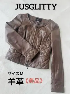 JUSGLITTY 羊革 レザーライダースジャケット 2025年最新】JUSGLITTY レザージャケット・ライダースの人気