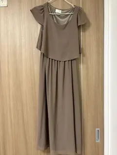 a.r.w ロングワンピース 茶系