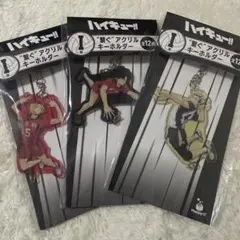 ハイキュー アクリルキーホルダー 孤爪研磨 黒尾鉄朗 木兎光太郎 Happyくじ